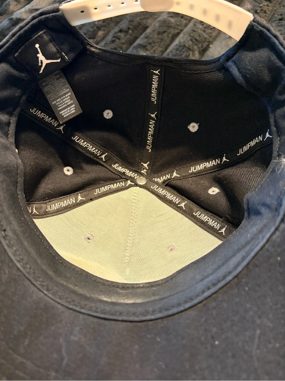Jordan Black & White Jumpman Snapback Hat